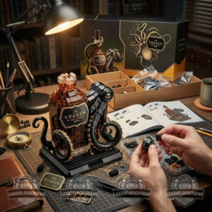 The Kraken Black Spiced Rum Bottle Octopus Building Block Set