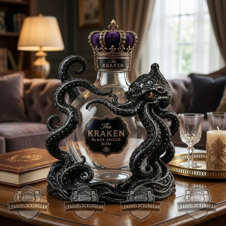 The Kraken Black Spiced Rum Octopus Crown Rum Bottle - LeagueLockerGear