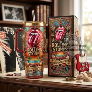 The Rolling Stones Summer Never Stops Tumbler with Handle