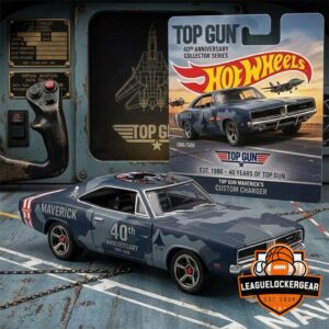 Top Gun 40th Anniversary Maverick's Custom Charger Hot Wheels Diecast Car