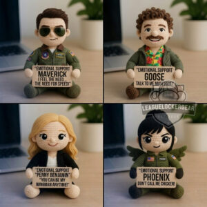 Top Gun 40th Anniversary Emotional Support Characters Crochet Dolls