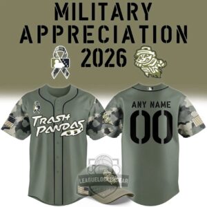 Trash Pandas Military Appreciation 2026 Baseball Jersey