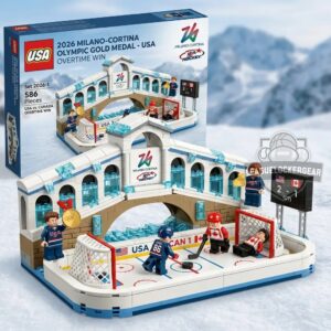 USA 2026 Milano Cortina Olympic Gold Medal Hockey Brick Set