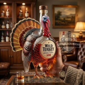 Wild Turkey 101 3D Sculpted Turkey Whiskey Bottle