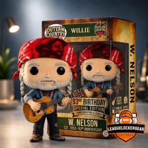 Willie Nelson Outlaw Country 93rd Birthday Vinyl Figure