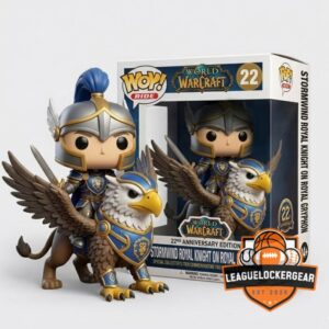 World Of Warcraft 22nd Anniversary Stormwind Royal Knight On Royal Gryphon Pop Figure