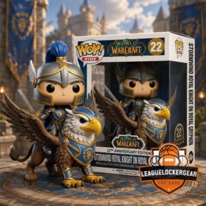 World Of Warcraft 22nd Anniversary Stormwind Royal Knight On Royal Gryphon Pop Figure