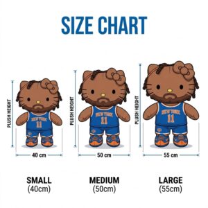 Knicks Jalen Brunson Hello Kitty Plush Toy 4