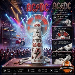 AC/DC High Voltage Est 1973 Led Handheld Fan