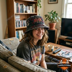 AC/DC High Voltage Est 1973 Hells Bells Back In Black Bucket Hat
