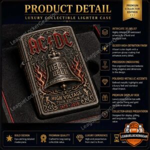 AC/DC High Voltage Tour Edition 1973-2026 Hells Bell Zippo Lighter