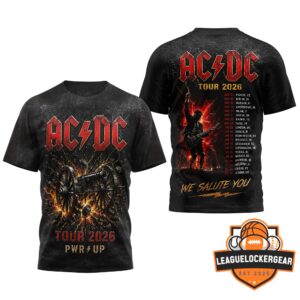 AC/DC Tour 2026 PWR/UP 3D T-Shirt