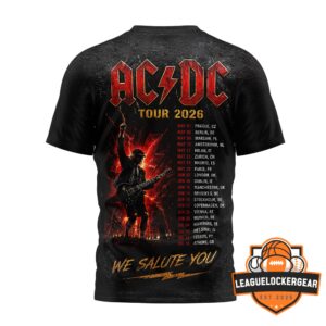 AC/DC Tour 2026 PWR/UP 3D T-Shirt