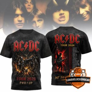 AC/DC Tour 2026 PWR/UP 3D T-Shirt