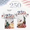 America 250 Years of Freedom 1776-2026 T-Shirt