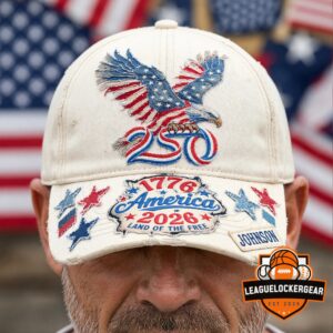 America 250th Anniversary 1776-2026 Land of the Free Baseball Cap