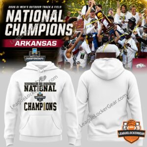 Arkansas Razorbacks 2026 DI Men's Outdoor Track & Field National Champions Hoodie
