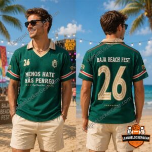 Baja Beach Fest 2026 Menos Hate Mas Perreo Soccer Jersey