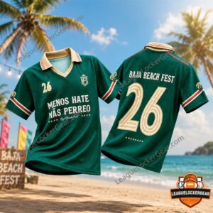 Baja Beach Fest 2026 Menos Hate Mas Perreo Soccer Jersey