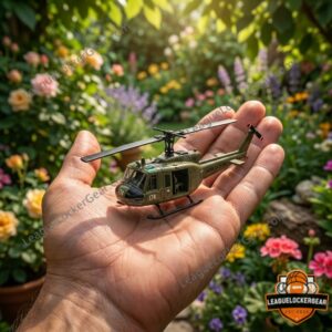 Bell UH-1 Iroquois Huey Vietnam Veteran Die-cast Model Helicopter