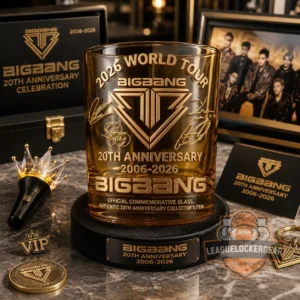 BIGBANG 20th Anniversary World Tour Signed Whiskey Glass