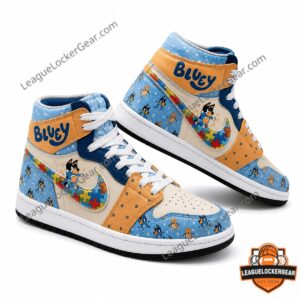 Bluey Autism Awareness Month High-Top Sneakers