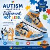 Bluey Autism Awareness Month High-Top Sneakers