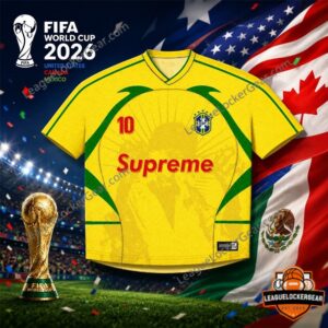 Brazil x Supreme FIFA World Cup 2026 Soccer Jersey