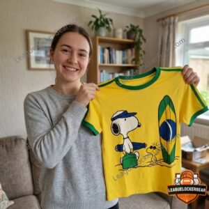 Brazil Snoopy Woodstock FIFA World Cup 2026 T-Shirt