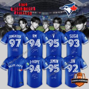 BTS World Tour Arirang Toronto Blue Jays Baseball Jersey