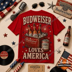 Budweiser 250 Years of Freedom 1776-2026 America T-Shirt