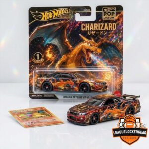 Hot Wheels Pokemon 1st Edition Shadowless Charizard R34 Skyline