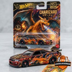 Hot Wheels Pokemon 1st Edition Shadowless Charizard R34 Skyline