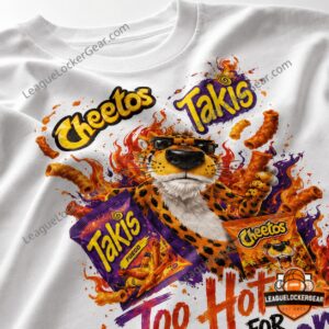 Cheetos Takis Too Hot For Summer Pool Party Cheetah T-Shirt