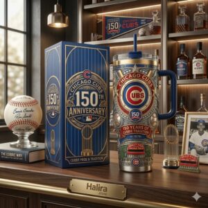 Chicago Cubs 150th Anniversary Handled Tumbler