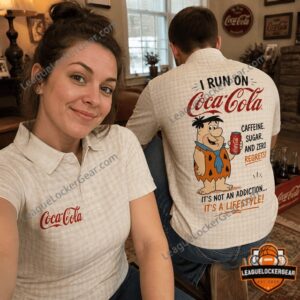 Coca-Cola Fred Flintstone Its A Lifestyle Polo Shirt