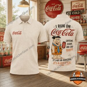Coca-Cola Fred Flintstone Its A Lifestyle Polo Shirt