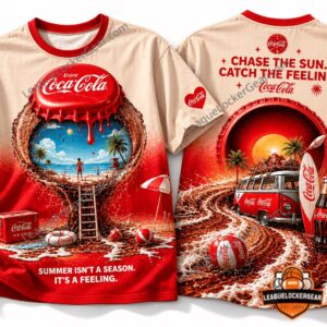 Coca-Cola Summer Beach Vacation 3D T-Shirt