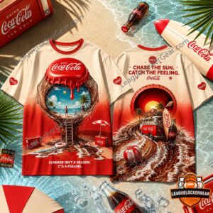 Coca-Cola Summer Beach Vacation 3D T-Shirt