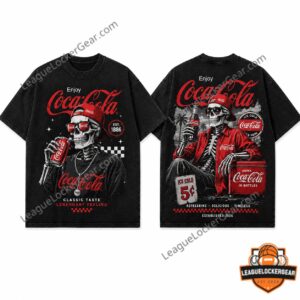 Coca-Cola Vintage Skeleton Legendary Feeling Est 1886 T-Shirt
