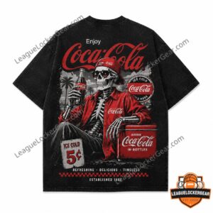 Coca-Cola Vintage Skeleton Legendary Feeling Est 1886 T-Shirt