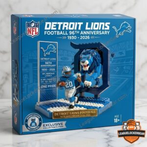 Detroit Lions 96th Anniversary 1930-2026 Building Block Set