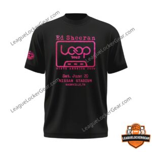 Ed Sheeran Loop Tour North America 2026 Nashville Tennessee Titans T-Shirt
