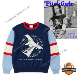 Olivia Rodrigo Pitchfork Elton John Uk Tour 1976 Louder Than Concorde Sweater