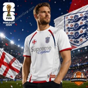 Supreme England National Football Team FIFA World Cup 2026 Jersey