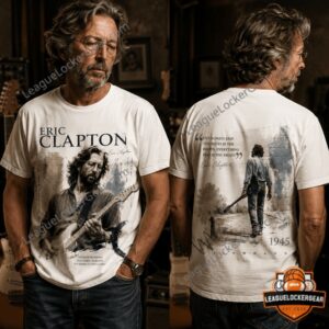 Eric Clapton Slowhand Album 1945 Birth Year Blues Quote T-Shirt