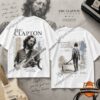 Eric Clapton Slowhand Album 1945 Birth Year Blues Quote T-Shirt