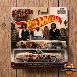 Fleetwood Mac 60th Anniversary Rumours Road Cruiser 1976 Cadillac Eldorado Convertible Hot Wheels Car