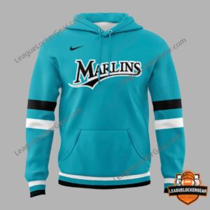 Miami Marlins Teal Throwback Uniform T-Shirt