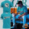 Miami Marlins Teal Throwback Uniform T-Shirt